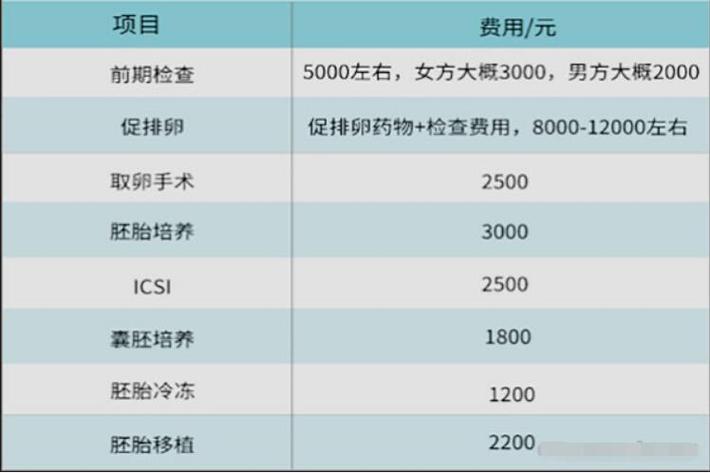 国内第三代试管婴儿要多少钱